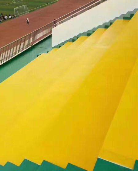 阜平球场台阶翻新修补改造